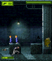 Tom Clancy's Splinter Cell (N-Gage) screenshot: Staying out of their line of sight.