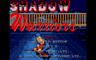 Ninja Gaiden (Atari ST) screenshot: Title screen