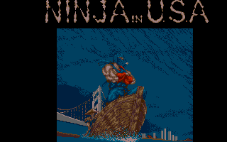 Ninja Gaiden (Atari ST) screenshot: Traveling to the USA