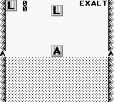 Wordtris (Game Boy) screenshot: Starting a game.