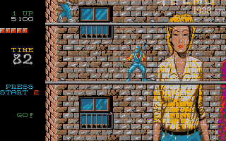 Ninja Gaiden (Atari ST) screenshot: Nice wall painting