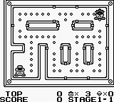 Lock n' Chase (Game Boy) screenshot: Stage 1-1, looks easy enough