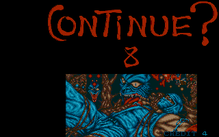 Ninja Gaiden (Atari ST) screenshot: The situation looks grim