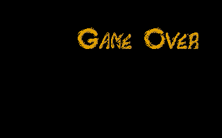 Ninja Gaiden (Atari ST) screenshot: Game over