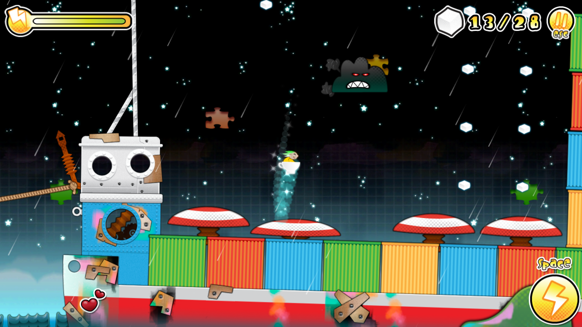 Storm in a Teacup (Windows) screenshot: Bumpers