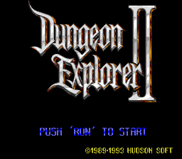 Dungeon Explorer II (TurboGrafx CD) screenshot: Title screen