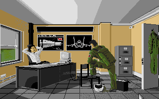 F-16 Combat Pilot (Atari ST) screenshot: Main menu