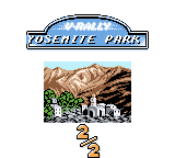 V-Rally: Championship Edition (Game Boy Color) screenshot: Race 2 in Yosemite Park