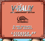 V-Rally: Championship Edition (Game Boy Color) screenshot: Title screen