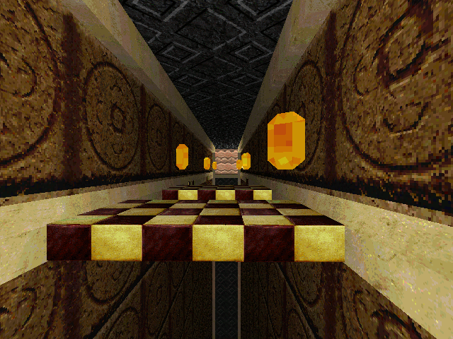 Montezuma's Return (DOS) screenshot: How badly do you want these crystals?