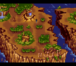 Shaq Fu (SNES) screenshot: Map screen