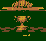 FIFA Soccer 96 (Game Boy) screenshot: Champions. (SGB Enhanced)