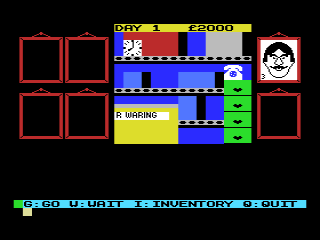 Minder (MSX) screenshot: At Waring