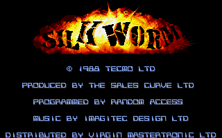 Silkworm (Amiga) screenshot: Title screen