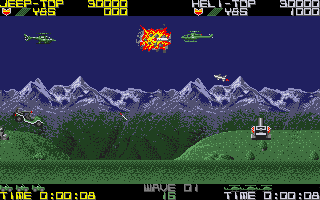 Silkworm (Amiga) screenshot: Starting a two player game
