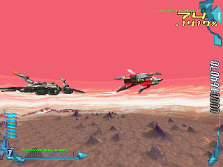 RayCrisis: Series Termination (PlayStation) screenshot: Area 3, end boss emerges