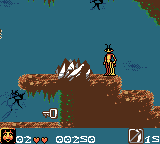 Antz (Game Boy Color) screenshot: The jagged rocks hurt.