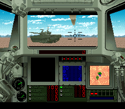 Super Battletank 2 (SNES) screenshot: An enemy tank