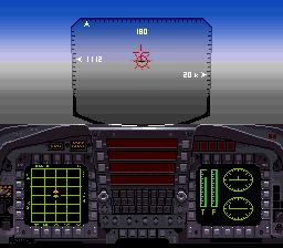 Super Strike Eagle (SNES) screenshot: I've got you in my sights.