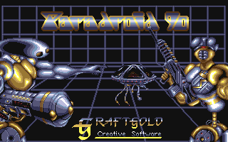 Paradroid 90 (Amiga) screenshot: Title screen