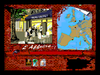 L'Affaire... (MSX) screenshot: Marseille restaurant