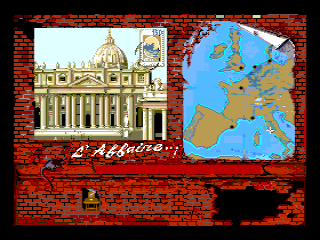 L'Affaire... (MSX) screenshot: Rome postcard