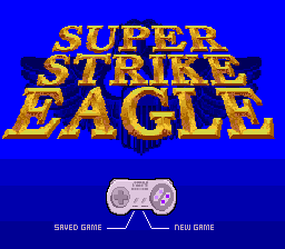 Super Strike Eagle (SNES) screenshot: Title screen