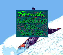 Tommy Moe's Winter Extreme: Skiing & Snowboarding (SNES) screenshot: Main menu