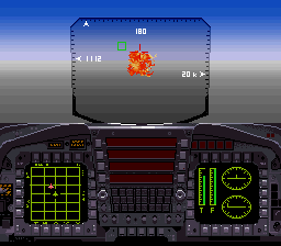 Super Strike Eagle (SNES) screenshot: Got him!