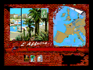 L'Affaire... (MSX) screenshot: Marseille postcard
