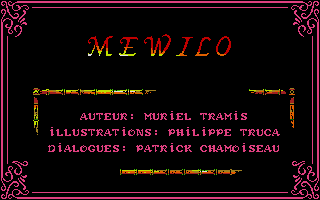 Méwilo (Atari ST) screenshot: Title Screen