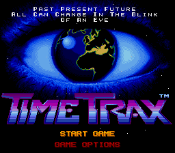 Time Trax (SNES) screenshot: Title screen