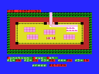 Special Operations (MSX) screenshot: Function key instructions