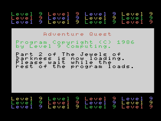 Adventure Quest (MSX) screenshot: Loading screen