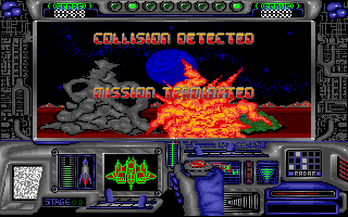 Hover Blade (Apple IIgs) screenshot: Game over