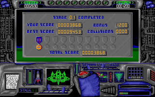 Hover Blade (Apple IIgs) screenshot: Level completed