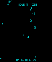 Atari Masterpieces Vol. II (N-Gage) screenshot: Asteroids Deluxe.