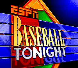 ESPN Baseball Tonight (SNES) screenshot: Title Screen