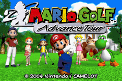 Mario Golf: Advance Tour (Game Boy Advance) screenshot: Title Screen