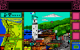 Méwilo (Atari ST) screenshot: Near the lighthouse