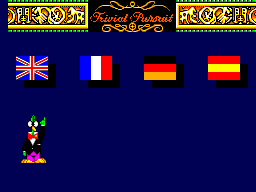 Trivial Pursuit (SEGA Master System) screenshot: Language selection