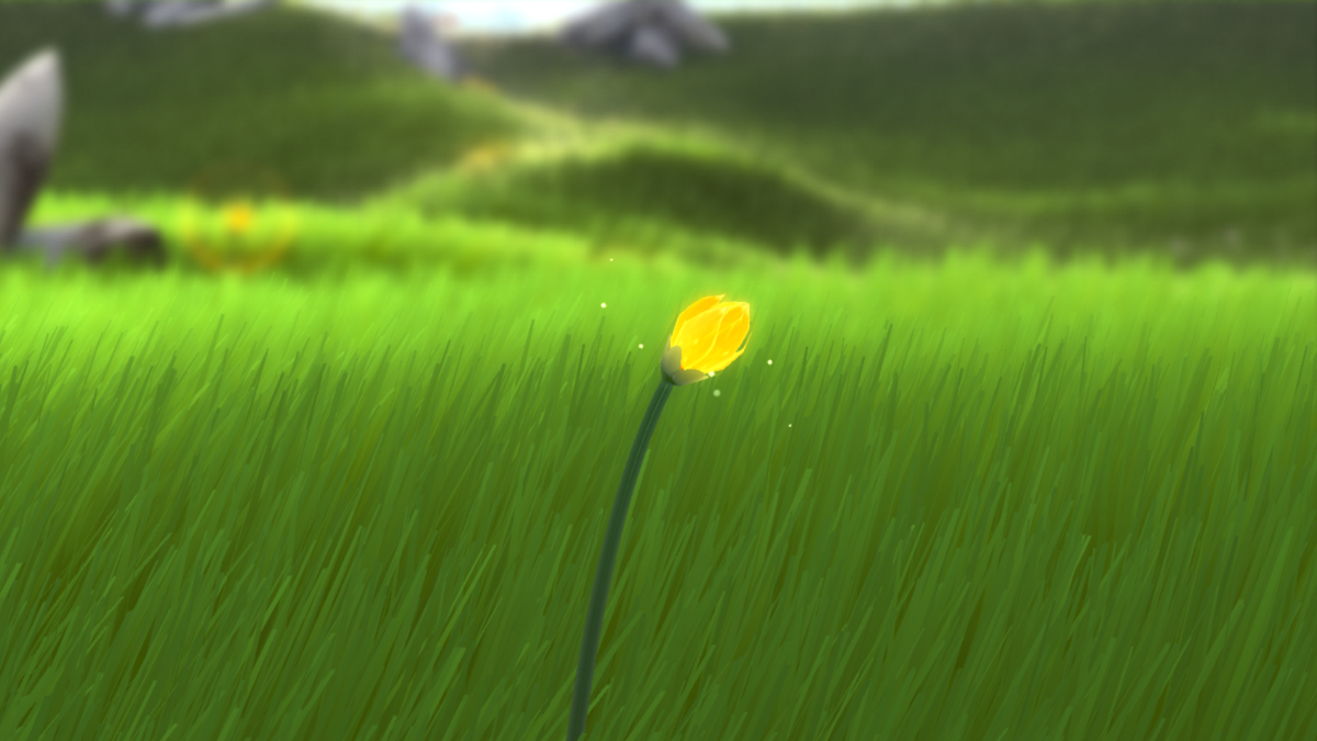 Flower (PlayStation 3) screenshot: The beginning. Make the wind blow