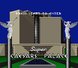 Super Caesars Palace (SNES) screenshot: Title screen