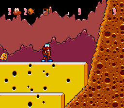 James Pond 3 (SNES) screenshot: I wonder what happens when this bomb expl....