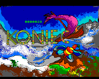 Bobo Kloc (Amiga) screenshot: Game over