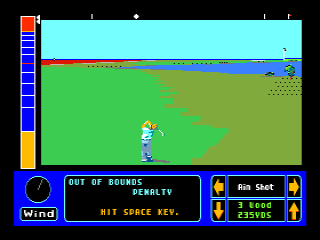Jack Nicklaus' Greatest 18 Holes of Major Championship Golf (MSX) screenshot: Out of bounds