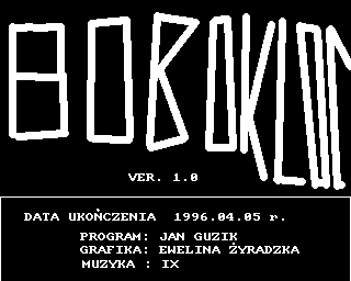 Bobo Kloc (Amiga) screenshot: Game info screen