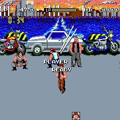 Renegade (Arcade) screenshot: Beginning of Stage 2