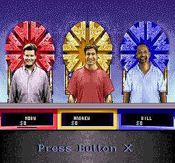 Wheel of Fortune: Deluxe Edition (SNES) screenshot: Spinning the wheel meter