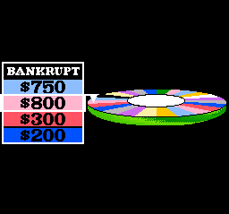 Wheel of Fortune: Deluxe Edition (SNES) screenshot: The wheel being spun